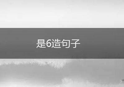 是6造句子