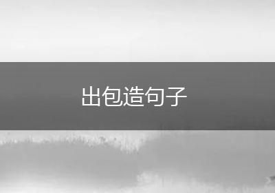 出包造句子