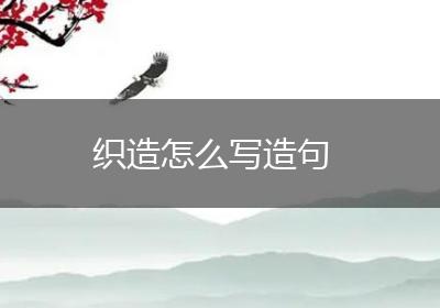 织造怎么写造句