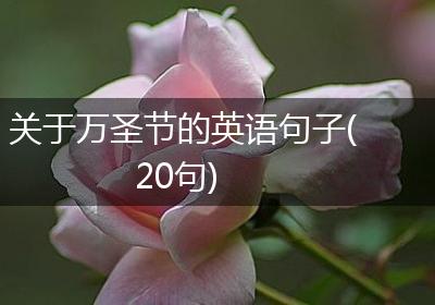关于万圣节的英语句子(20句)