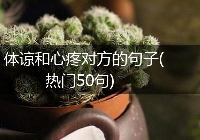 体谅和心疼对方的句子(热门50句)