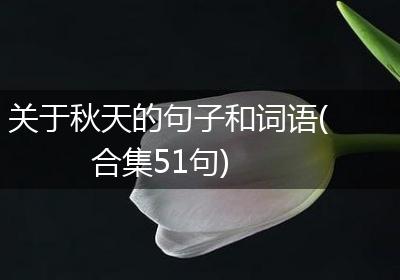 关于秋天的句子和词语(合集51句)