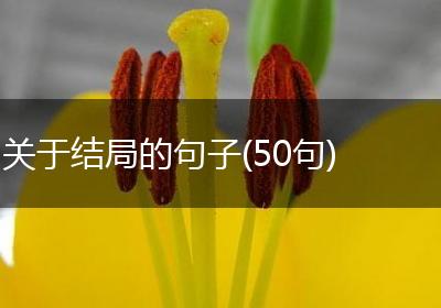 关于结局的句子(50句)