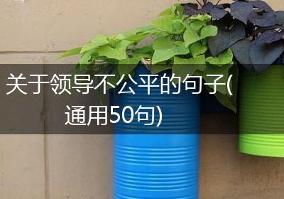 关于领导不公平的句子(通用50句)