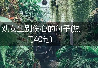 劝女生别伤心的句子(热门40句)
