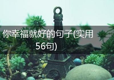 你幸福就好的句子(实用56句)