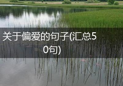 关于偏爱的句子(汇总50句)