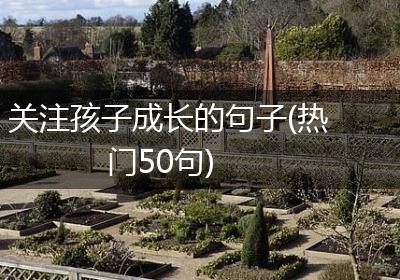 关注孩子成长的句子(热门50句)