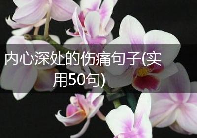 内心深处的伤痛句子(实用50句)