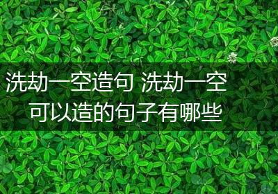 洗劫一空造句 洗劫一空可以造的句子有哪些