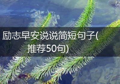 励志早安说说简短句子(推荐50句)