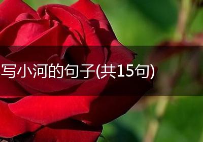 写小河的句子(共15句)
