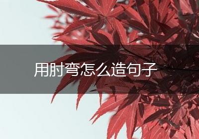 用肘弯怎么造句子