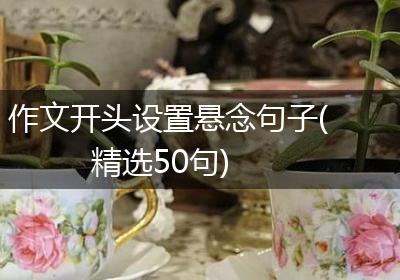 作文开头设置悬念句子(精选50句)