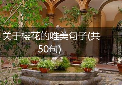 关于樱花的唯美句子(共50句)