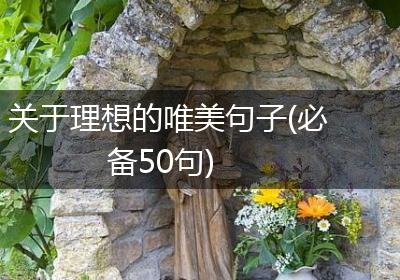 关于理想的唯美句子(必备50句)