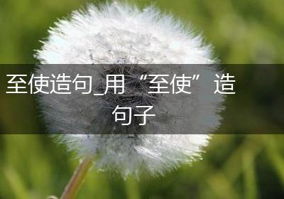 至使造句_用“至使”造句子