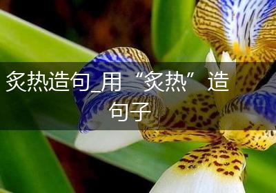炙热造句_用“炙热”造句子