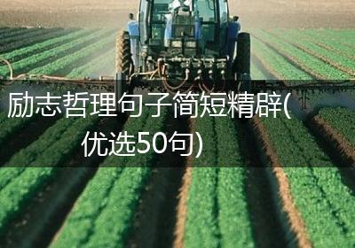 励志哲理句子简短精辟(优选50句)