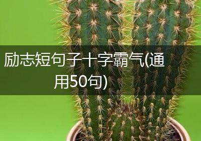 励志短句子十字霸气(通用50句)