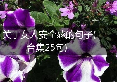 关于女人安全感的句子(合集25句)