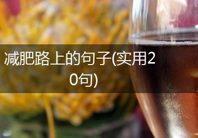减肥路上的句子(实用20句)