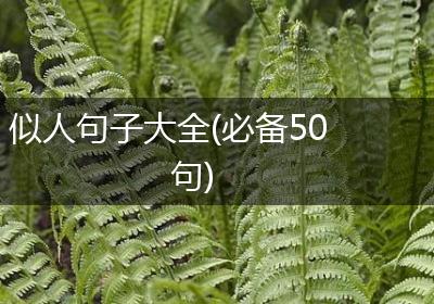 似人句子大全(必备50句)