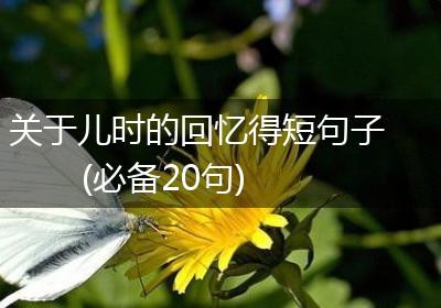 关于儿时的回忆得短句子(必备20句)