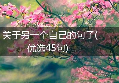 关于另一个自己的句子(优选45句)