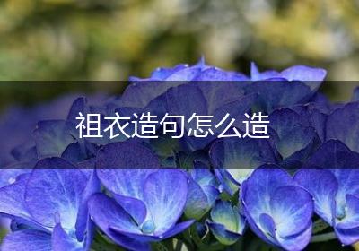 祖衣造句怎么造