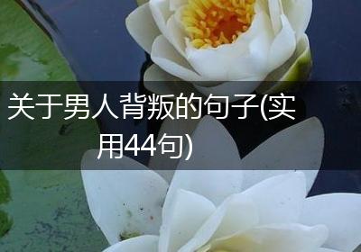 关于男人背叛的句子(实用44句)