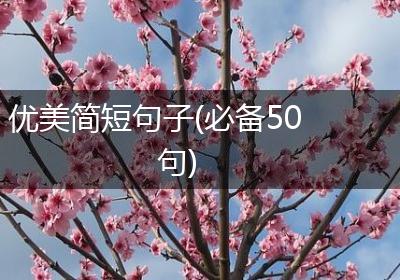 优美简短句子(必备50句)