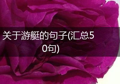 关于游艇的句子(汇总50句)