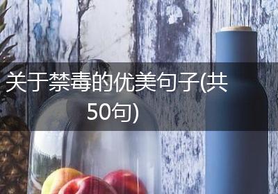 关于禁毒的优美句子(共50句)