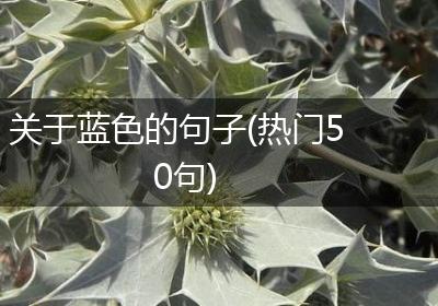 关于蓝色的句子(热门50句)