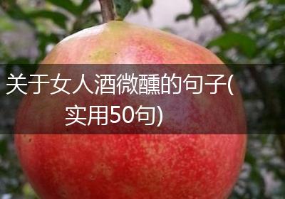 关于女人酒微醺的句子(实用50句)