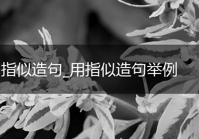 指似造句_用指似造句举例