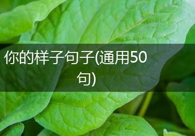 你的样子句子(通用50句)