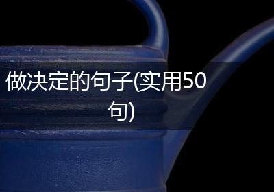 做决定的句子(实用50句)