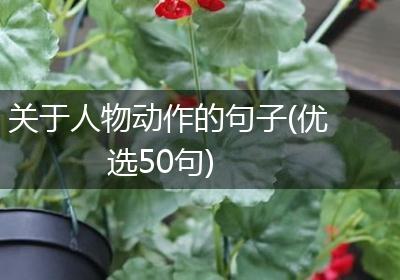 关于人物动作的句子(优选50句)