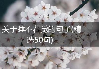 关于睡不着觉的句子(精选50句)