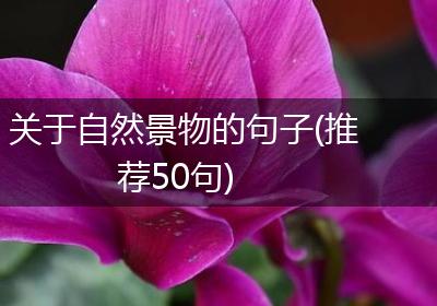 关于自然景物的句子(推荐50句)