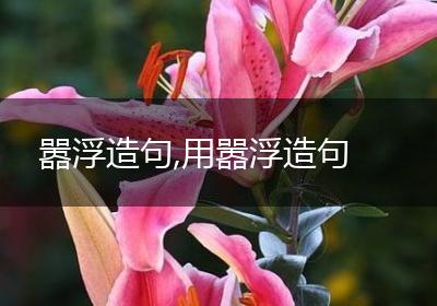 嚣浮造句,用嚣浮造句