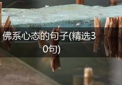 佛系心态的句子(精选30句)