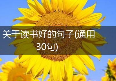 关于读书好的句子(通用30句)