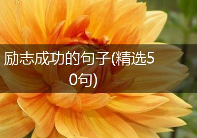励志成功的句子(精选50句)