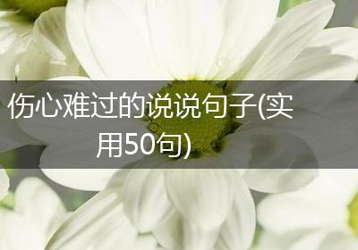 伤心难过的说说句子(实用50句)