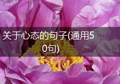 关于心态的句子(通用50句)