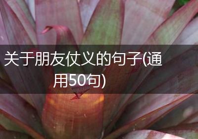 关于朋友仗义的句子(通用50句)