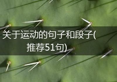 关于运动的句子和段子(推荐51句)